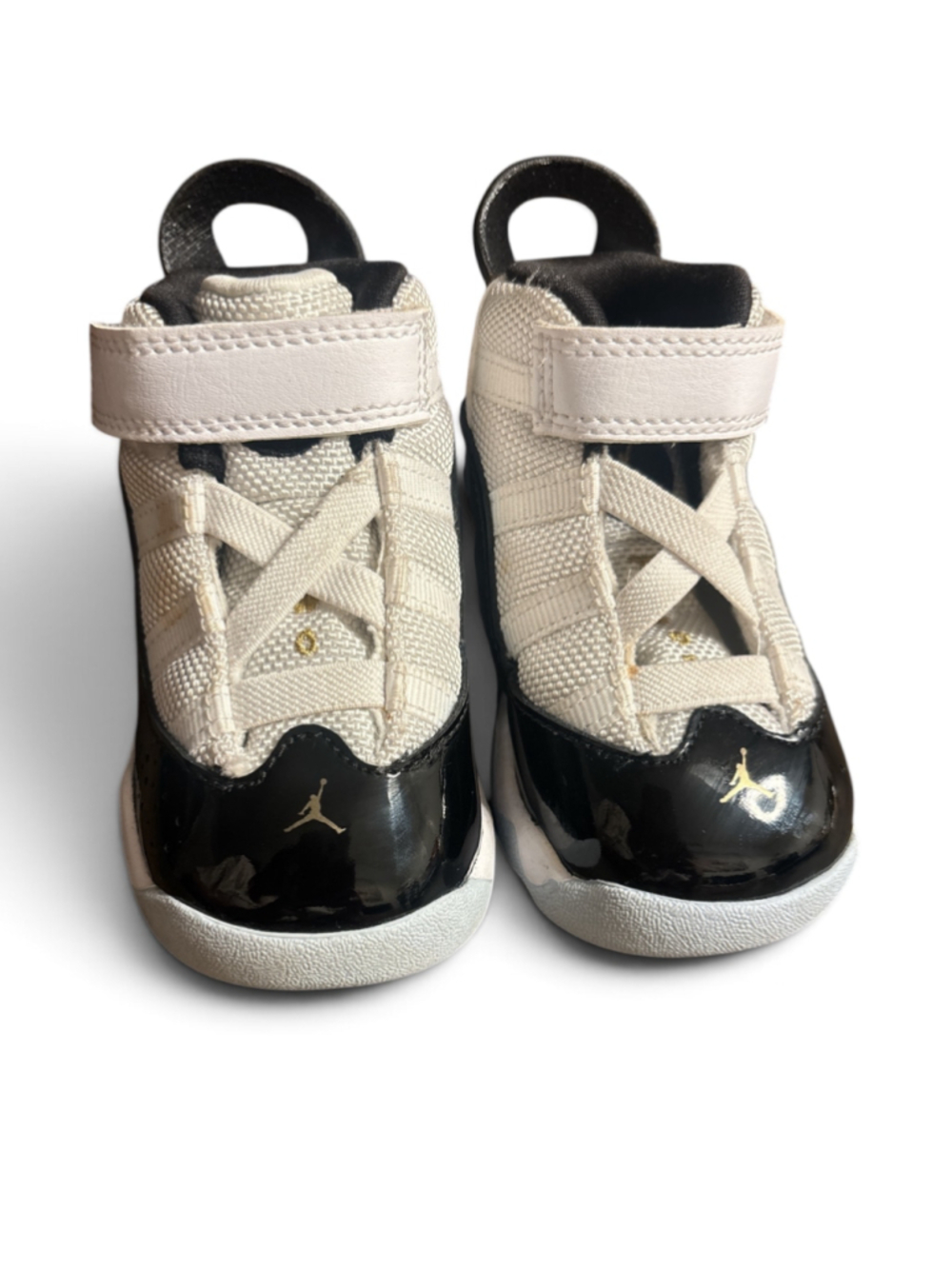 Baby Jordan Sneakers Size 4 White and Black